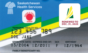 Saskatchewan Health Card Renewal 2017